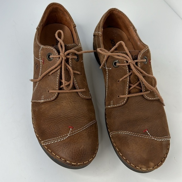 Josef Seibel Fergey 20 Brown Nubuck Leather Sneaker Shoe Size 40 - Picture 5 of 16